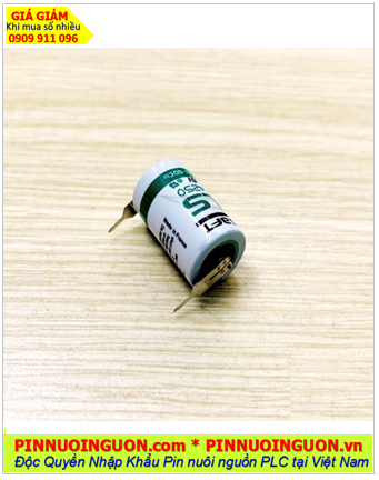 Saft LS14250; Pin nuôi nguồn PLC Saft LS14250 lithium 3.6v 1/2AA 1200mAh _Xuất xứ Pháp